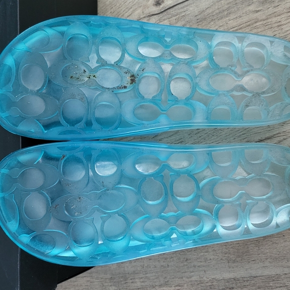 Coach Blue Slide Sandals - Picture 5 of 6